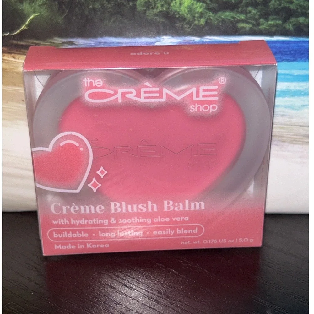 the CREME shop Creme Blush Balm Heart Shape Pink Buildable Long Lasting Blend